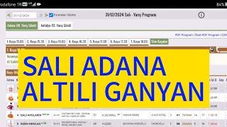 31 Aralık 2024 Salı Adana altılı ganyan tahminleri Adana At yarışı tahminleri | Oğulcan Karaca