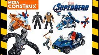 *NEW* 2019 BLACK PANTHER, SPIDER-MAN, THOR Mega Construx Knock Off NEWS