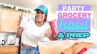 PARTY GROCERY HAUL, PLAN AND PREP | DAY IN THE LIFE OF A MOM | GET IT ALL DONE BEFORE PARTY | CRISSY