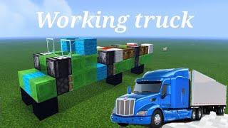 How to make a working truck in Minecraft pe