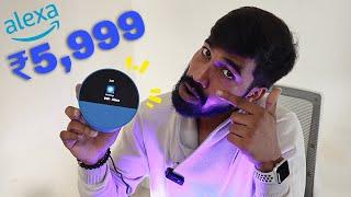 ALEXA ECHO SPOT SMART SPEAKER WITH DISPLAY + ALEXA | UNBOXING & REVIEW HINDI | i9