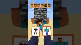 HELP Herobrine To Choose And Hold A Bedrock #friendship #shorts #trending #anime