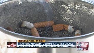 Teachers allowed to smoke at some schools