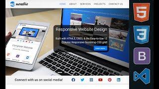 Build A Complete Responsive Website with HTML, CSS, & Bootstrap!