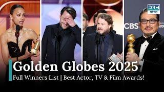 Golden Globes 2025: Full Winners List | Best Actor, Actress, TV & Film Awards | DRM News | AA14