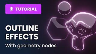 Outline effects in Blender using geometry nodes