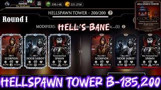 Hellspawn Tower Final Boss 200 Fight + Rewards Mortal Kombat Mobile | Mirror Boss Match