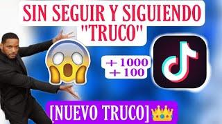 Como Conseguir seguidores en tik tok Sin SEGUIR A NADIE Y SIEGUIENDO PERSONAS