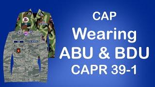 Civil Air Patrol - How to wear your ABU & BDU! | CAPR 39-1