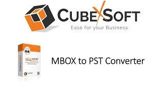 CubexSoft MBOX to PST Converter with Free Download Feature