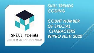 Count number of Special Characters(Wipro Nlth 2020)