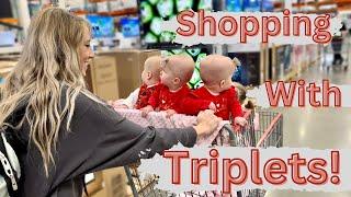 *Triplets* & 4 year old out shopping for the day!