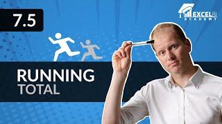 7.5. Running total | Excel pivot tables COURSE