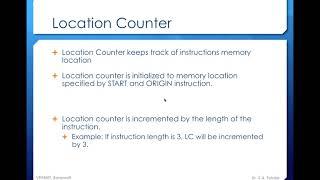 INTRODUCTION TO ASSEMBLY LANGUAGE STATEMENTS