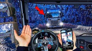 POV  Euro Truck Simulator 3 Gameplay + Logitech G29 & Steering Wheel #5