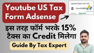 Youtube US Tax Form Adsense | Tax Information Youtube Adsense | Manage Tax Info Adsense US Form