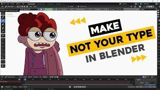 (hindi) how to make videos like not your type | blender 2d animation tutorial | Animatechz