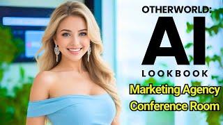 [4K] AI Lookbook Model Video: Marketing Agency Conference Room