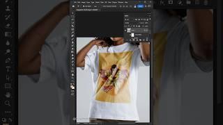 How to insert an art into shirt mockup #photoshop