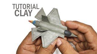 How to make PLANE F35 with plasticine or clay in steps - My Clay World