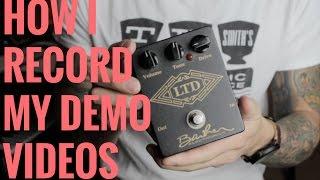 How I Record My Demo Videos - RJ Ronquillo Studio Rig Tour