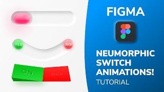 Neumorphic Switch Animations in Figma | Figma Smart Animate | Design Weekly