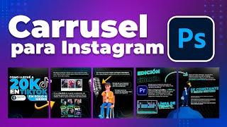 Como hacer carruseles para Instagram usando Photoshop | Tutorial 