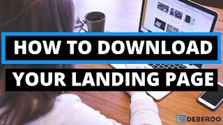 How to Download Your Landing Page from the Deberoo Landing Page Builder