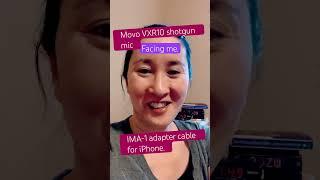 Testing my Movo VXR10 Shotgun Mic! Using an adapter cable for iPhone.