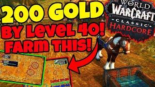 How To Make Gold From Level 30-40 in Classic WoW Hardcore