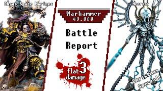 Chaos Space Marines vs. Necrons Warhammer 40k Battle Report 2000pt (GER)