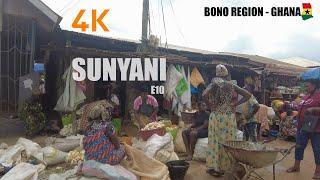 Sunyani Walk Tour E10 Penkwase to Wednesday Market Bono Region Ghana 4K