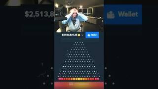 TRAINWRECKS 1000x PLINKO WIN FOR $2,000,000  #plinko #gambling #casino #stake #shorts #trending