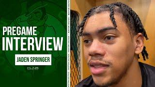 Jaden Springer Previews FIRST Celtics Game vs Bulls