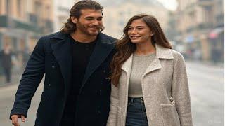 Can Yaman y Demet Özdemir caminaron de la mano bajo la lluvia