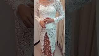 Kebaya Wedding Ivory untuk Pemberkatan Nikah | Jahit Kebaya di Bandung