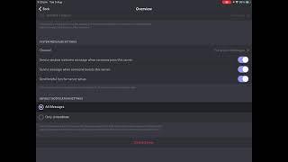 How to delete and create a discord server on iPad/IPhone/tablet/phone