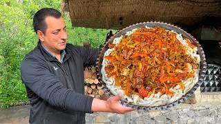 THE MOST DELICIOUS RECIPE OF AZERBAIJANI CUISINE! HOW WE COOK LAGMAN PASTA WITH LAMB