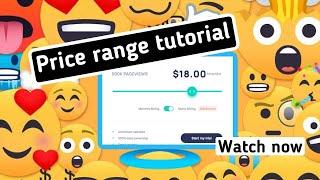 How to do simple price range slider with HTML5, SCSS and JS