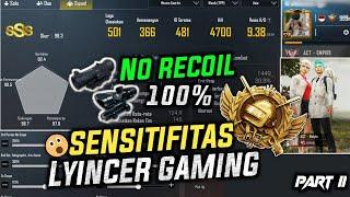 Sensitifitas TERBAIK Full Gyroscope Lyincer Gaming 4 jari | Sensitivitas scope X4 & X6 Android