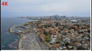 Fly Above Tel Aviv Beach & Buildings  Drone 4K December 2020 חוף תל אביב רחפן