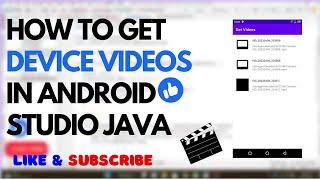 How to Get Videos from Device | Android Studio Java | Video Player App Part 1
