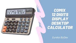 Comix 12 Digits Display Desktop Calculator | $100k Bonuses in Description