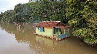 MEMBUAT RUMAH RAKIT DI SUNGAI BESAR DAN BERMALAM 5 HARI 4 MALAM, SERTA MENCARI UDANG GALAH DAN IKAN.