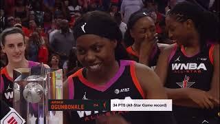 Arike Ogunbowale is awarded MVP of the 2024 WNBA All Star game