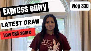 Latest express entry draw| Big information shared|#canadapr #expressentry #internationalstudents