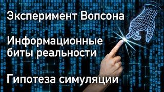 Доказательства гипотезы симуляции Вселенной | Информационные биты реальности | Эксперимент Вопсона