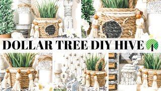 Dollar Tree DIY Bee Hive Skep Basket