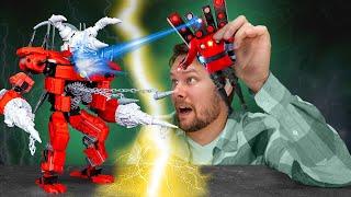 OMG! Titan Fake vs Titan LEGO - Upgraded Titan Drillman Edition   Who Will Win?!