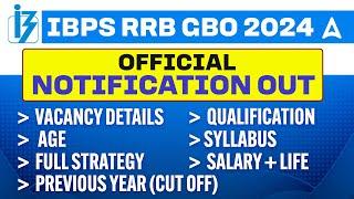 IBPS RRB GBO Notification 2024 Out | IBPS RRB GBO Scale 2 Syllabus, Salary, Age, Vacancy